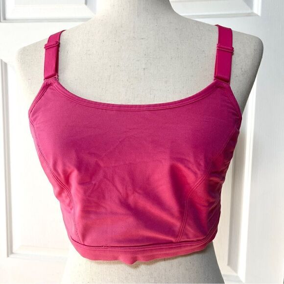 LIVI Active Low Impact Wicking Sports Athletic Bra 16 Bright Pink - Picture 2 of 5